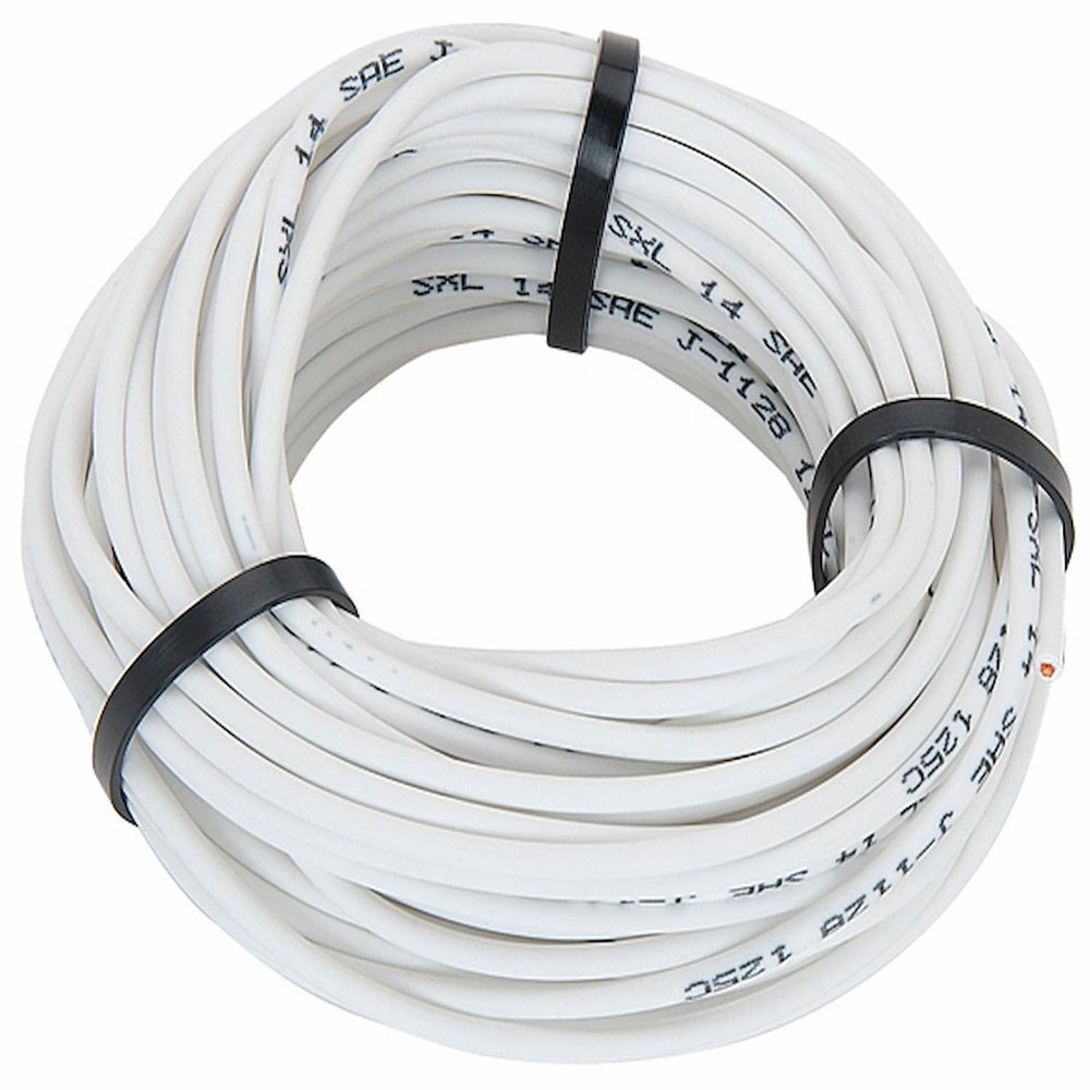 14-Gauge Premium Automotive Wire White [50 ft.]