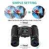 POLDR 8x21 Small Compact Lightweight Binoculars for Adults Kids Bird Watching Traveling Sightseeing.Mini Pocket Folding Binoculars for Concert Theater Opera view 4