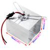 BRILLRAYDO 3W Dimmable Purple LED Indoor Wall Recessed Mounted Decorative Light Square Up/Down Lamp Silver view 2