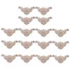 RDEXP 2.56inch Length 1.38inch Width Wood Carved Long Onlay Applique Unpainted Frame Door Wall Decor for Cabinet Home Furniture Set of 16 view 1