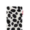 fitBAG Bonga Dalmatian Custom Tailored Sleeve for Nokia 6 (2018) / Nokia 6.1 | Made in Germany | Fine Imitation Fur Pouch case Cover with Integrated Microfibre Lining for Display Cleaning view 4