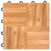 VersaStep by FlooringInc 12 x 12 Inch Interlocking Dance Floor Tiles, Portable Vinyl Dance Floor for Home Practice, 3/8 Inch Thick Snap Together Tap and Ballet Flooring, Oak, 1 Tile, 1 Sq Ft view 1