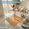 VersaStep by FlooringInc 12 x 12 Inch Interlocking Dance Floor Tiles, Portable Vinyl Dance Floor for Home Practice, 3/8 Inch Thick Snap Together Tap and Ballet Flooring, Oak, 1 Tile, 1 Sq Ft view 2