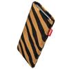 fitBAG Bonga Tiger Custom Tailored Sleeve for Nokia 6 (2018) / Nokia 6.1 | Made in Germany | Fine Imitation Fur Pouch case Cover with Integrated Microfibre Lining for Display Cleaning view 1