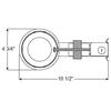 Juno Lighting TC44R & 445-WH Combo 4-Inch Low-Voltage TC rated Remodel Recessed Housing with Adjustable/Downlight Slot Aperture Trim, White view 2