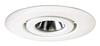 Juno Lighting TC44R & 440-WH Combo 4-Inch Low-Voltage TC rated Remodel Recessed Housing with Flush Gimbal Ring Trim, White view 4