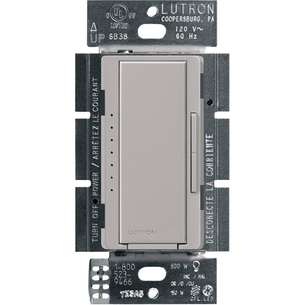 Lutron Maestro LED+ Dimmer Switch, Tap Dimmer, Single Pole/3-way