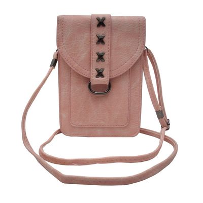 Crossbody Cell Phone Bag Made of Soft PU Leather Suitable for Girls