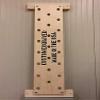 Plyobox Warehouse 12"x48" Climbing Pegboard. Custom Engraving Options! Includes 18" mounting Brackets for wall Studs. view 2