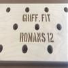 Plyobox Warehouse 12"x48" Climbing Pegboard. Custom Engraving Options! Includes 18" mounting Brackets for wall Studs. view 4