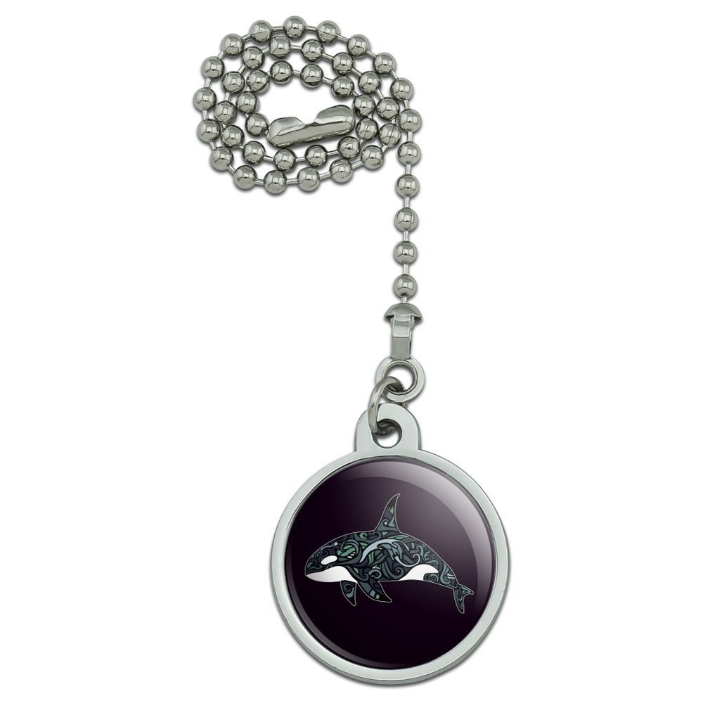 GRAPHICS & MORE Killer Whale Orca with Waves Ceiling Fan and Light Pull Chain