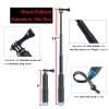 Trehapuva 19 Short Extension Selfie Stick Compact Handle Grip Adjustable Waterproof Monopod Pole Compatible with GoPro Hero 13 12 11 10 9 8 7 6 5 AKASO DJI Osmo Action Camera(Mini Size) view 2