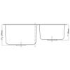 Dawn ASU110R Undermount Double Bowl Sink, Polished Satin view 3