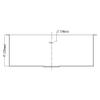 Dawn DSQ241609 Undermount Single Bowl Square Sink, Polished Satin view 3