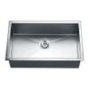 Dawn DSQ2816 Undermount Single Bowl Square Sink, Polished Satin view 1