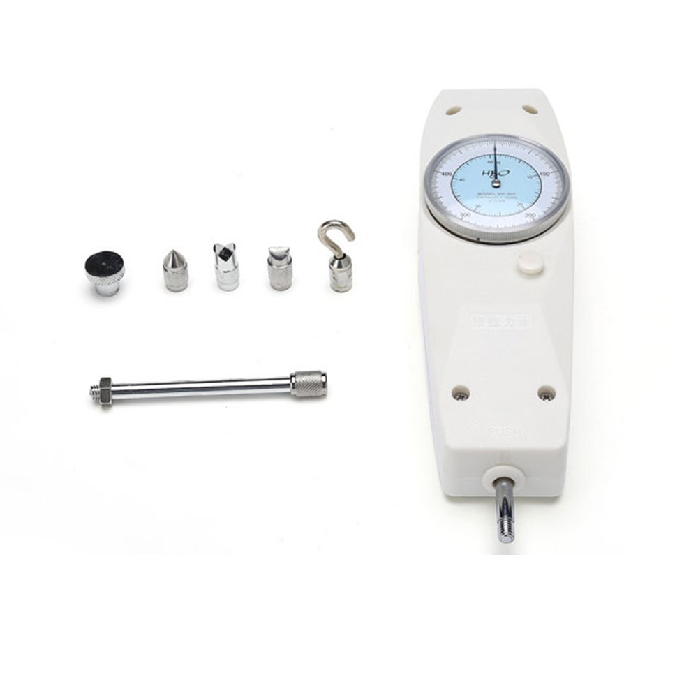 MeterTo NK-200 Pointer Push Pull Gauge Force Gauge, Max load 200N/20KG, Load graduation value 1N/ 0.2KG, 1%, 10mm