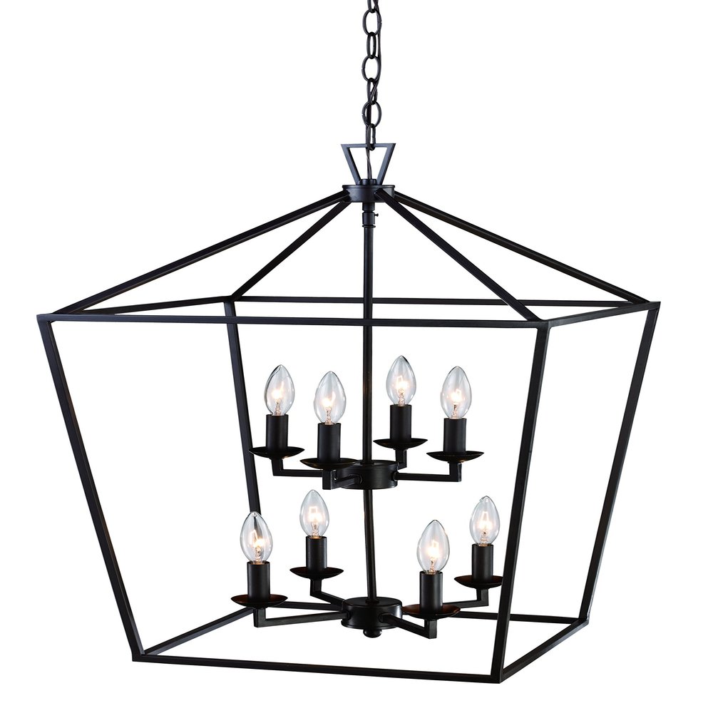 Trans Globe Lighting 10268 ROB Colonial Pendant, 19", Indoor Rubbed Oil Bronze