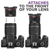 Altura Photo 58MM 0.35x Fisheye Wide Angle Lens (w/Macro Portion) for DSLR Cameras EOS Rebel 70D 77D 80D 90D T8i T7 T7i T6i T6s T6 T5i T5 T4i T3i T100 SL1 SL2 SL3 view 4