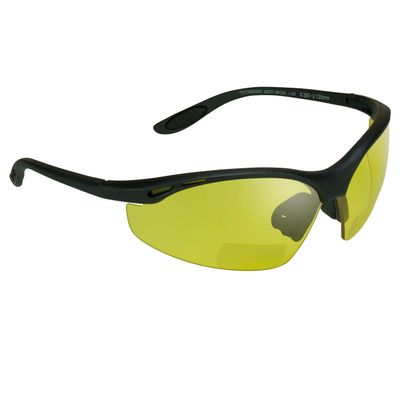 proSPORT Safety Bifocal Glasses Yellow Lens +2.00 z87 Semi Rimless Night Driving for Men and Women