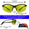 proSPORT Safety Bifocal Glasses Yellow Lens +2.00 z87 Semi Rimless Night Driving for Men and Women view 2