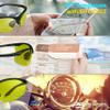 proSPORT Safety Bifocal Glasses Yellow Lens +2.00 z87 Semi Rimless Night Driving for Men and Women view 3