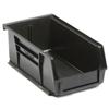 Plastic Stacking Bin, 4-1/8 x 7-3/8 x 3, Black - Lot of 24 view 1