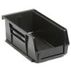 Plastic Stacking Bin, 4-1/8 x 7-3/8 x 3, Black - Lot of 24 view 2