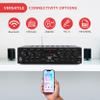 Pyle Wireless Bluetooth Karaoke Amplifier - 6 Channel 750W Power, Stereo Receiver Home Audio Amplifier w/USB,AUX, Subwoofer Out, Headphone, 2 Mic Input w/Echo, Talk-Over For PA view 4