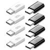 QCEs Micro USB to USB C Adapter 8 Pack, Micro USB Female to USBC Male OTG Adapter Fast Charging Compatible with iPhone 16/15 Pro Plus, Samsung Galaxy, Type-C Phones, Tablets view 1