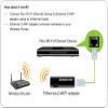 IOGEAR Universal Ethernet to Wi-Fi N Adapter - Speeds of up to 300Mbps on 2.4GHz - Push-button Wi-Fi Protected Setup (WPS) - Supports WEP, WPA, WPA2, TKIP and AES encryption - GWU637 view 4