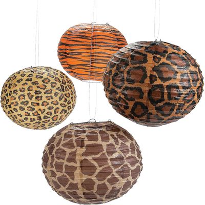 Fun Express Safari Birthday Party Animal Print Paper Table