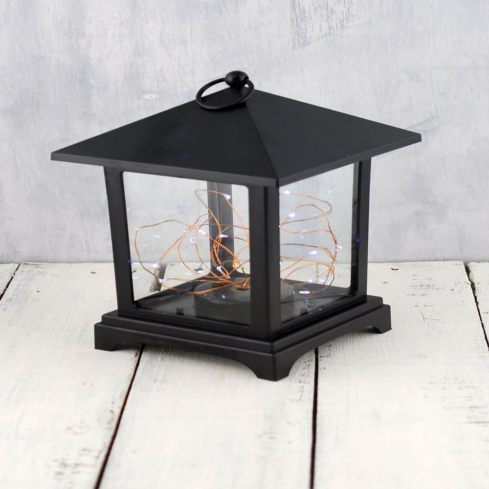 Everlasting Glow Lantern with LED Fairy Lights 9in (Set of 5)