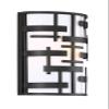 Nuvo Lighting 60/6431 Craftsman/Mission One Light Vanity from Lansing Collection in Black Finish view 3