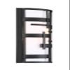 Nuvo Lighting 60/6431 Craftsman/Mission One Light Vanity from Lansing Collection in Black Finish view 4