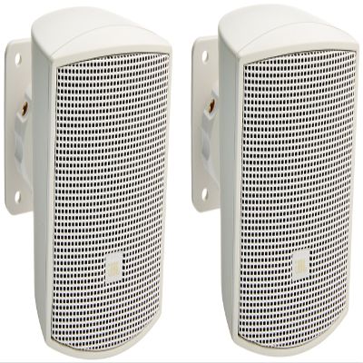 JBL Professional Control 52-WH Surface-Mount Satellite Speaker for Subwoofer-Satellite Loudspeaker System, White, Sold as Pair