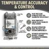 DuroStat NEMA 4 Waterproof Mechanical Thermostat 30F to 110F view 3