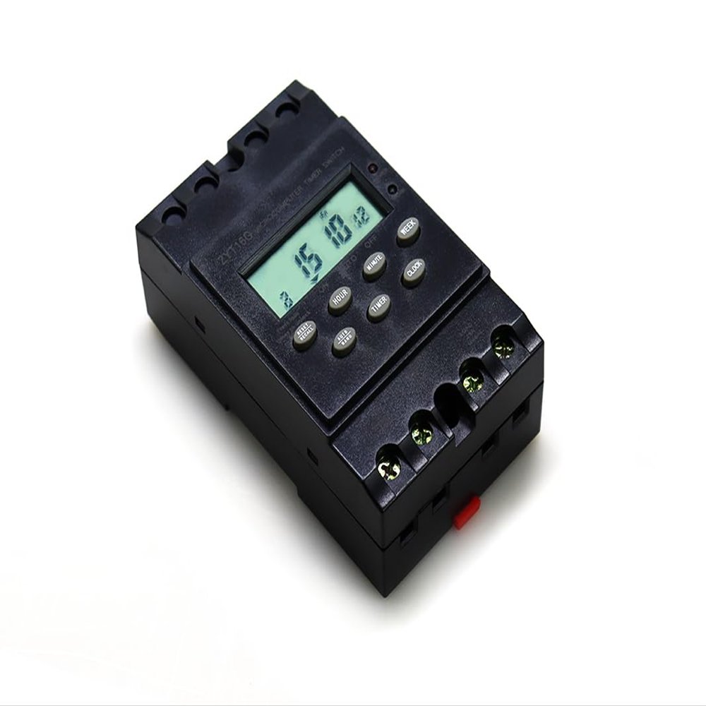 MISOL 12V Timer Switch, 25A Programmable Digital Timer with LCD Display, Auto On/Off Relay