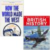How the World Made the West By Josephine Quinn & Encyclopedia of British History By Philip Steele 2 Books Collection Set view 1