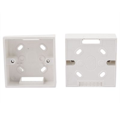 uxcell U-PVC Surface Mount Pattress Back Box White L86 x W86 x H34mm 2pcs