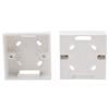 uxcell U-PVC Surface Mount Pattress Back Box White L86 x W86 x H34mm 2pcs view 1