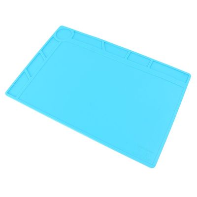 Mallofusa 13.4x9 Inch Magnetic Heat Insulation Pad Desk Mat for BGA Soldering Smartphone Iphone Repairing, Anti-Static Silicone Heat Insulation Mat