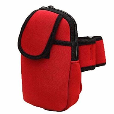 ARMBAND FOR CELL PHONES - WATERPROOF SWEATPROOF - SOFT STRAP DOUBLE POCKET - FOR EXERCISE - COMPATIBLE 7 6 6s 5s 5 SE