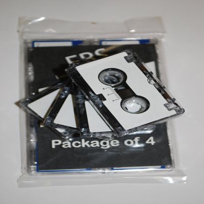 EBS MC-601 Full Hour Microcassette Recording Tapes..Package of 4