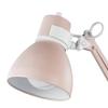 Globe Electric 52028 28" Swing Arm Architect Desk Lamp, Matte Rose Finish, White Accents, Rotary Switch on Shade, Partially Adjustable Arm, Modern Lighting for Bedroom or Office, E26 Base view 2