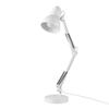 Globe Electric 52024 28" Swing Arm Architect Desk Lamp, Matte White, Rotary Switch on Shade, Partially Adjustable Arm, Modern Lighting for Bedroom or Office, Timeless, Indoor Lights view 1