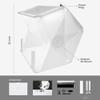 Foldio3 + Extra Lights (25inch Lightbox for Product Photography with Halo Bars / 25" x 25"/ Portable Studio, Dimmable LED Chips, CRI 97+, Background Sheet Included | ORANGEMONKIE) view 2