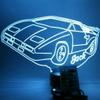 Car Lamp Light Up Lamp Light Lamp LED Personalized Name Free Engraved Race Car Table Lamp - It's Wow, Comes with Remote, 16 Color Options, Dimmer, Great Gift view 1