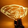 Car Lamp Light Up Lamp Light Lamp LED Personalized Name Free Engraved Race Car Table Lamp - It's Wow, Comes with Remote, 16 Color Options, Dimmer, Great Gift view 2