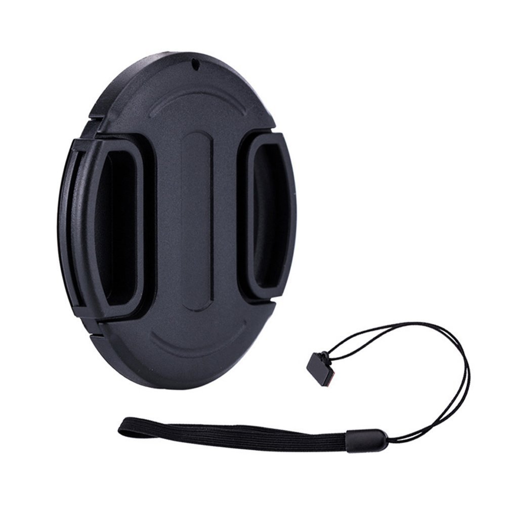 49mm Center Snap-on Lens Cap JJC Camera Front Lens Cover for Canon Nikon Fujifilm Sony Olympus Panasonic Any Lens with 49mm Filter Thread Replaces Original Cap with Free Lens Cap Keeper