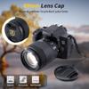 49mm Center Snap-on Lens Cap JJC Camera Front Lens Cover for Canon Nikon Fujifilm Sony Olympus Panasonic Any Lens with 49mm Filter Thread Replaces Original Cap with Free Lens Cap Keeper view 2